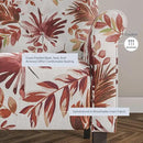 BELLEZE Modern Accent Chair for Living Room, High Back Floral Armchair with Wooden Legs, Upholstered Wingback Side Chair Padded Armrest Single Sofa for Living Room, Bedroom - Allston (Red Floral) by CozyNest Decor
