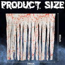 RunNico 85" x 60" 2pcs Halloween Door Curtain Decoration with Bloody Hand Prints - Bloody Doorway Curtain Halloween Creepy Cloth for Haunted House, Horror Theme Party by CozyNest Decor