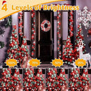 Ollny Christmas Lights Outdoor 800LED 262FT, Red and White Plug in Fairy Lights with Remote, 8 Modes Waterproof Timers Dimmable LED String Lights for Indoor House Outside Bedroom Patio Balcony by GreenHaven Gardens