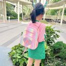 I IHAYNER Kids Glitter Lightweight Backpack for School Travel & Daycare, Toddler Backpack for Girls 3+ Preschool Kindergarten Elementary Kids Backpack-Rainbow Pink L by TinyTreasures Baby Boutique