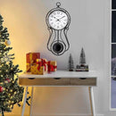 CLXEAST 20 Inch Black Metal Pendulum Wall Clock, Large Schoolhouse Regulator Wall Clocks for Living Room Decor,House Warming Gifts New Home,Gifts for Women by CozyNest Decor