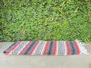 Del Mex Classic Mexican Blanket, Large Authentic Woven Falsa Throw (70"x50"), Artisan Southwest Décor for Beach, Yoga, Outdoors (Terracotta) by CozyNest Decor