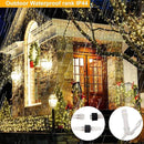 DDMY Christmas Lights Outdoor Decorations 416 LEDs 34 FT 8 Modes Curtain String Light with 78 Drops, Waterproof Clear Wire LED Light for Christmas Party Decor, House, Garden, Yard Decoration by GreenHaven Gardens