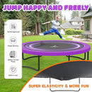 Trampoline 8FT 10FT 12FT 14FT 16FT, Recreational Trampolines with Enclosure Net and Ladder, Outdoor Anti-Rust Trampolines for Kids and Adults, ASTM Approved by TinyTreasures Baby Boutique