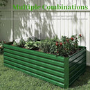 8x4x2 ft Outdoor Raised Garden Bed, Large Metal Planter Raised Beds, Planters for Outdoor Plants for Vegetables, Flowers, Herbs, Fruits, and Succulents.(4 Pcs) by CozyNest Decor