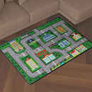 Play Mat 5'x 6'6" Car Rugs for Kids Toy Cars Kids Carpet City Pretend Play Non-Slip Washable by TinyTreasures Baby Boutique