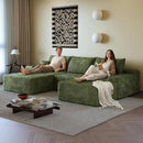 108" Sectional Couches for Living Room Modern Modular Sofa with L-Shape Couchs Upholstered Boneless Couch Deep Seat Sectional Couch with Chaise (Green, Left Facing Chaise+2Seaters+1Ottoman) by CozyNest Decor