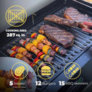 Turbo E Sport Electric Grill by PLUGNGRILL | Compact Design, Faster Preheat, Digital Temp Control | High-Power Infrared Outdoor BBQ & Searing by GreenHaven Gardens