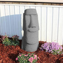 EMSCO Group Easter Island Head Statue – Natural Granite Appearance – Made of Resin – Lightweight – 28” Height by GreenHaven Gardens