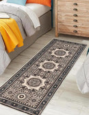 Keen Home Design 2x12 Rug - Machine Washable Runner Rug with Non-Slip Backing, Ideal for Hallway, Entryway, Kitchen, Laundry Room - Vintage, Easy Clean, Durable, Low Pile - (2'6" x 12') by CozyNest Decor