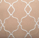 MIUCO Moroccan Embroidered Semi Sheer Curtains Faux Linen Grommet Curtains for Living Room 52 x 84 Inch 2 Panels Set, Taupe by CozyNest Decor