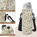 RICHEN Neoprene Water Bottle Carrier Bag with Adjustable Shoulder Strap,Insulated Water Bottle Cover for Stainless Steel/Glass/Plastic Bottles by TinyTreasures Baby Boutique