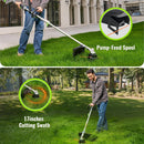 60V Lithium Ion Cordless String Trimmer, 17 Inch Two Speed Brushless String Trimmer with 5.0Ah Battery and Charger by GreenHaven Gardens