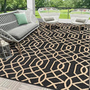 HEBE Outdoor Rug Waterproof 9x12, Reversible Plastic Straw Rug RV Camping Rug, Indoor Outdoor Patio Mat Clearance, Outside Carpet for Porch,Deck,Camper,Balcony,Backyard,Picnic by GreenHaven Gardens