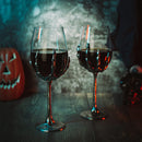 Stemmed Skeleton Wine Glasses Set Of 2 By Skeleton Hand Glasses 9 H Goth Gifts Skele by The Wine Savant