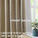 Vision Home Brown Pinch Pleated Full Blackout Curtains Linen Blended Room Darkening Window Curtains 72 inch for Living Room Bedroom Thermal Insulated Pinch Pleat Drapes with Hooks 2 Panel 40" Wx72 L by CozyNest Decor