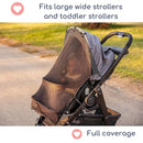 Stroller Sun Shade - Universal UV Protection Cover for Strollers Sunshade with See Through, Clip-On Sun Blocker, Sun Shield for Baby, Breathable Adjustable Fit, Full Coverage, X-Large by TinyTreasures Baby Boutique