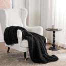 Bedsure GentleSoft Fluffy Black Throw Blanket Gifts for Men, Black Decor Soft Cozy Fuzzy Plush Minky Thick Warm Sherpa Fleece Faux Fur Throws for Couch Bed, Furry Blanket Gifts for Mom Dad, 50x60 by CozyNest Decor
