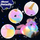 Cuteoy Glowing LED Unicorn Light-up Nightlight Toys Musical Plush Stuffed Animal Singing Lullabies Birthday Christmas Plushies Gifts for Kids Boys Girls,13" by TinyTreasures Baby Boutique
