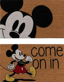 Gertmenian Disney Mickey Mouse Coir Doormat - 2x3 Welcome Mat (2-Pack), Ideal for High Traffic Areas in Front Door, Garage, Entryway - Love/Hello, 47533 by CozyNest Decor
