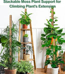 EAONE Moss Pole 126 Inch, 6 Pack 21" Monstera Plant Support for Climbing Potted Live Plants Indoor, Stackable Coco Coir Moss Sticks Monstera Stakes for Pothos Philodendron, with Garden Labels & Ties by GreenHaven Gardens