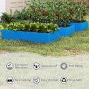 HDPE Raised Garden Bed 47.24 * 24.4 * 9.65 in,Vegetable Planter Bed Outdoor,Elevated Horticulture Planter Bed,Waterproof,Rot-Resistant and Non-Cracking Above Ground Garden Bed(Pacific Blue) by GreenHaven Gardens
