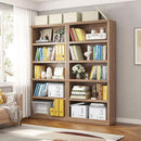 70 in Tall Bookcase, White Bookshelf Open Storage 5-Tier Shelves, 33 inch Wide Floor Standing Indoor Furniture, Book Cases for Home School Library Office Bedroom Kids, Oak 5 Tiers by CozyNest Decor