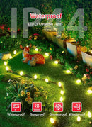Vintage C9 LED Christmas Lights Outdoor, 25 Feet C9 String Lights with 25 Shatterproof Matte Bulbs, Connectable Waterproof Lights for Holiday Party Roofline Backyard Garden Patio, Warm White by GreenHaven Gardens