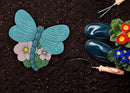 NAT & Jules Animal Character Shaped Dimensional Indoor Outdoor 11 inch Cast Resin Decorative Garden Stepping Stone, Patio, Walkway Sculpture Yard Art, Teal Blue Dragonfly by CozyNest Decor