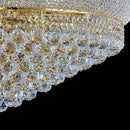 31 - Light Large Empire Crystal Chandelier for High Ceiling Foyer Entryway Staircase Living Room Dining Room Gold Finish by CozyNest Decor