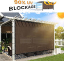 VICLLAX Shade Fabric Sun Shade Cloth with Every 2 FT Grommets for Patio Garden Pergola Cover Canopy 17x20 FT, Mocha by GreenHaven Gardens