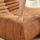 Bean Bag Chair, Fireside Chair Bean Bag Sofa Large Bean Bag Chair for Adults, Bean Bag Chairs for Teens with High Density Comfortable Foam, Memory Foam Bean Bag for Living Room, Bedroom (Orange) by CozyNest Decor