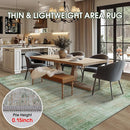 10x14 Area Rugs for Living Room: Soft Abstract Large Area Rug Non-Shedding Anti-Skid Stain Resistant Indoor Floor Modern Washable Rugs for Bedroom Dining Room Nursery Farmhouse Home Office-Green by TinyTreasures Baby Boutique