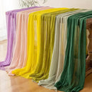3pcs Moss Green Cheesecloth Table Runner Gauze 120 Inch 10 FT Rustic Boho Cheese Cloth Runner for Wedding Baby Shower Bridal Shower Birthday Party Long Sheer Home Decorations by CozyNest Decor
