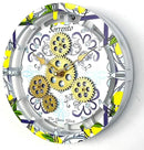 The Gears Clock Wall Clock Italy Collection with Moving Gears (Sorrento, 10 inch Round) by CozyNest Decor