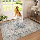 Machine Washable Throw Rugs for Entryway: Door Mat Indoor Entrance 3x5 Small Rug Stain Resistant Non-Slip Low Pile Soft Carpet for Kitchen Front Door Indoor Entry Bathroom Bedroom by TinyTreasures Baby Boutique