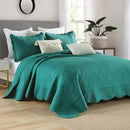 MarCielo 3-Piece Christmas Quilt 100% Cotton Oversized Bedspread Lightweight Coverlet Embroidery Christmas Tree Pattern Bedding Set(TC Emerald, Oversized King (118"x106")) by CozyNest Decor