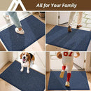 COSY HOMEER-Door-Mat 20" x 32" Non Slip Absorbent Entryway Rugs Dirt Trapper Doormats Washable Entrance Mats Low Pile Welcome Floor Mat for Front Back Door and Entry Mats,Navy Blue by CozyNest Decor