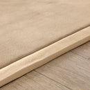 Loartee Coral Velvet Crawling Rug (5.0'x 6'8", Brown) for Toddler Children Play Area Rug Yoga Mat Exercise Pad by TinyTreasures Baby Boutique