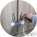 6-Pack Child Proof Locks for Cabinet Doors, Drawers, Fridge, Toilet Seat, Dishwasher, Trash Can, Cupboard - 3M - No Drilling - Child Safety Locks for Cabinets and Drawers - Baby Proofing Cabinets Lock by TinyTreasures Baby Boutique