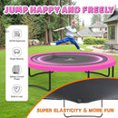 Trampoline 8FT 10FT 12FT 14FT 16FT, Recreational Trampolines with Enclosure Net and Ladder, Outdoor Anti-Rust Trampolines for Kids and Adults, ASTM Approved by TinyTreasures Baby Boutique