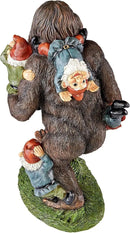 Design Toscano Schlepping the Garden Gnomes Bigfoot Yeti Indoor/Outdoor Garden Statue, 16 Inch Tall, Cast Stone Resin, Painted Full Color Finish by GreenHaven Gardens