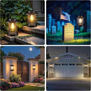 Hanging Solar Lanterns Outdoor Waterproof – 2 Pack Decorative Solar Lights for Outside, Patio, Porch, Yard, Balcony, Table – Hanging Outdoor Lantern Garden Gifts for Women,Mom by CozyNest Decor