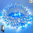 JMEXSUSS Blue and White String Lights Outdoor Indoor, 200 LED Christmas String Lights Clear Wire, 66ft Christmas Lights Plug in for Bedroom Tree Room Party Decorations by GreenHaven Gardens
