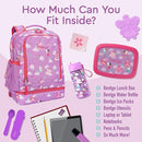 Bentgo Kids 2-in-1 Backpack & Insulated Lunch Bag - Durable 16” Backpack & Lunch Container in Unique Prints for School & Travel - Water Resistant, Padded & Large Compartments (Fairies) by TinyTreasures Baby Boutique