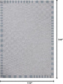 Loloi Amber Lewis Topanga Collection TOP-07 Silver/Blue 9'-2" x 12'-0" Indoor/Outdoor Area Rug by CozyNest Decor
