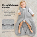 JELLYMONI Baby Sleep Sack TOG 2.5, 0-6 Months Winter Baby Wearable Blanket, 100% Cotton Infant Sleeping Sack 2-Way Zipper Warm Quilted Sleepsack by TinyTreasures Baby Boutique