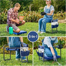 ikkle 838LB+ Capacity Garden Kneeler and Seat - Ultra Heavy Duty Stool Bench with Thick Soft Pad, Gift for Gardeners by GreenHaven Gardens