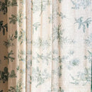 Sutuo Home Boho Curtain 96 Inches Length for Bedroom, Printed Cotton Linen Rod Pocket Semi Blackout Farmhouse Bohemian Tassels Window Treatment for Living Room, 1 Panel 59" W x 96" L, Green Forest by CozyNest Decor