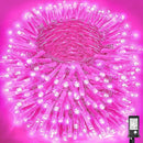 500 LED Pink String Lights, 165ft Pink Christmas Lights Outdoor Waterproof 8 Modes Clear Wire, Plug in Twinkle Fairy Lights for Bedroom Indoor Wedding Christmas Decorations by GreenHaven Gardens